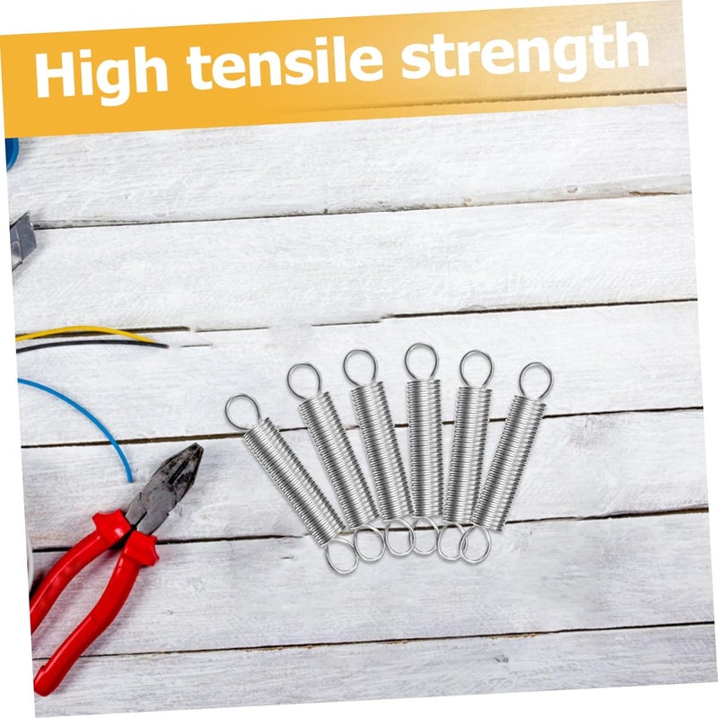 Unomor 20Pcs Stainless Steel Compression Springs Hook Ends 10mm Length 1mm Wire Diameter - Image 3